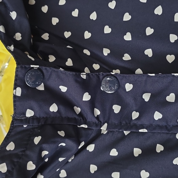 JOHNNIE B Mini Boden Blue Heart Jacket Anorak Windbreaker Coat Sz 13-14Y - Picture 2 of 14